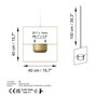 Aberto Design Pandantif - Dorado